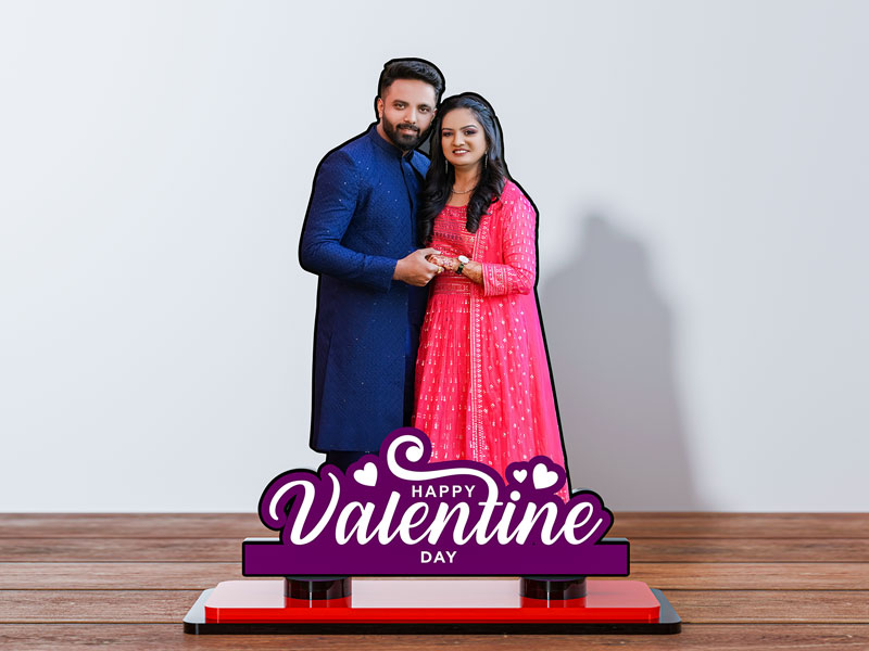 Happy Valentines Day Miniature Photo Stand Design