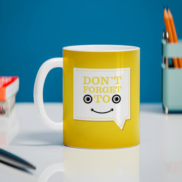 Don?t Forget To Smile Quote Design On Mug