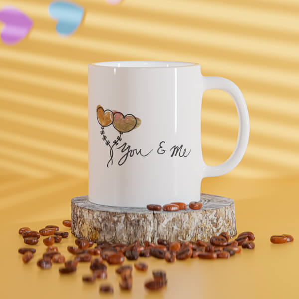 You & Me Design On Mug