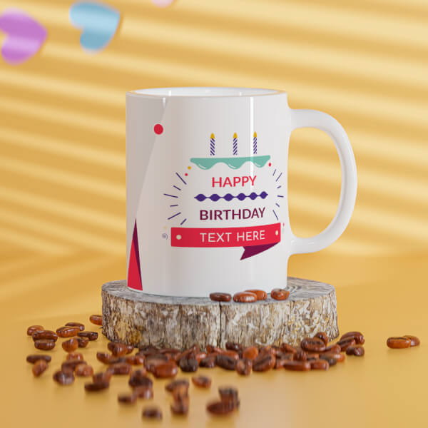 Brothers Birthday With White Background Design On Mug