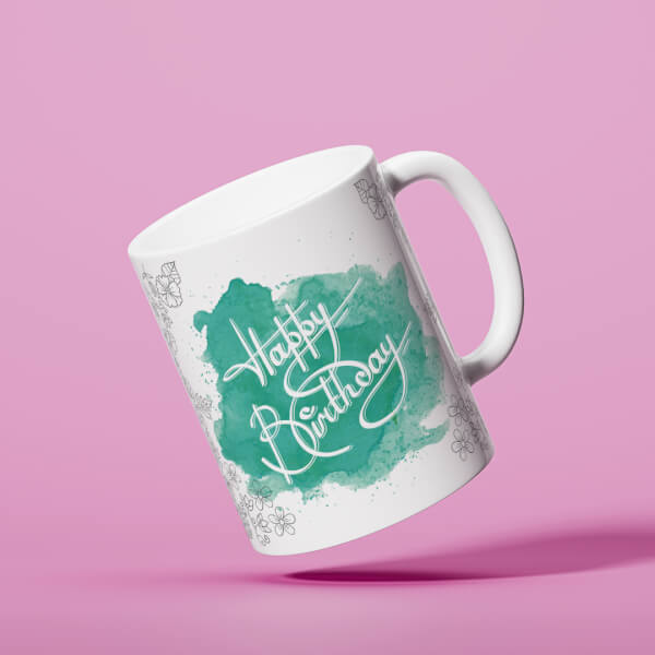 Happy Birthday Daddy With Big Pic Upload Design On Mug