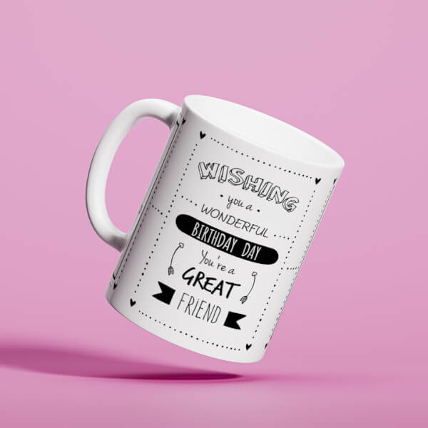 Wishing You A Wonderful Birthday Quote Design On Mug