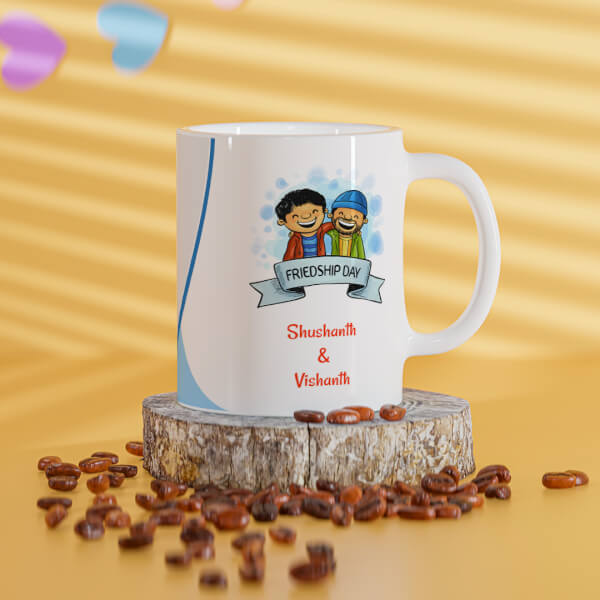 Friendship Day Design On Mug