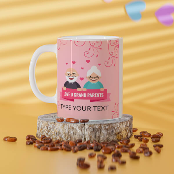 Grandparents Day With Large Pic Upload Design On Mug