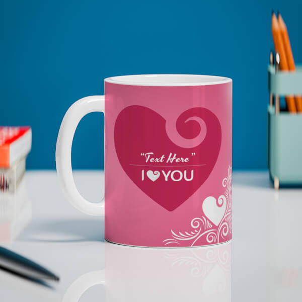 I Love You Design On Mug