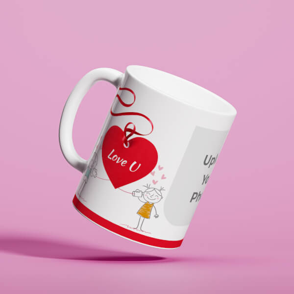 Love You Tag Design On Mug