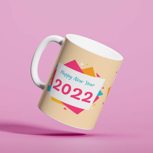 Happy New Year Design On Mug