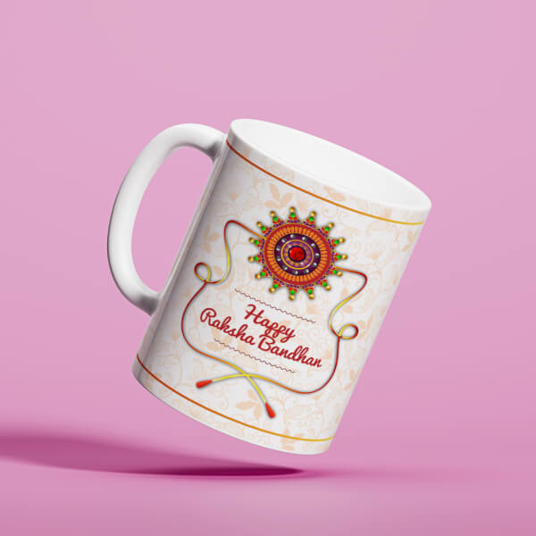 Happy Rakshabandan Design On Mug