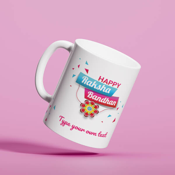 Happy Rakshabandan Design On Mug