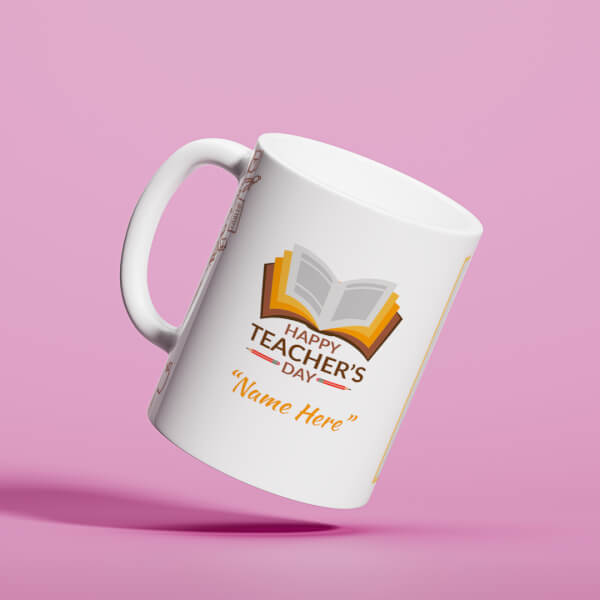Happy Teachers Day Design On Mug