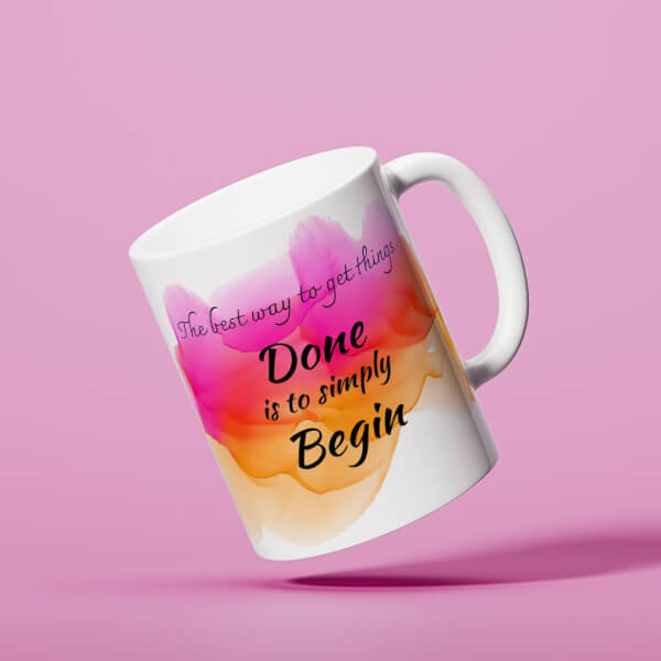 Company Mug With The Best Way To Get Things Quote Design On Mug