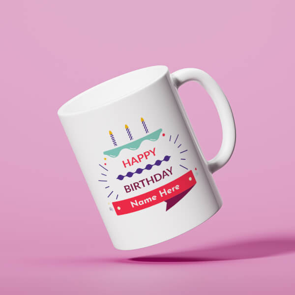 Company Mug With Birthday Message Design On Mug
