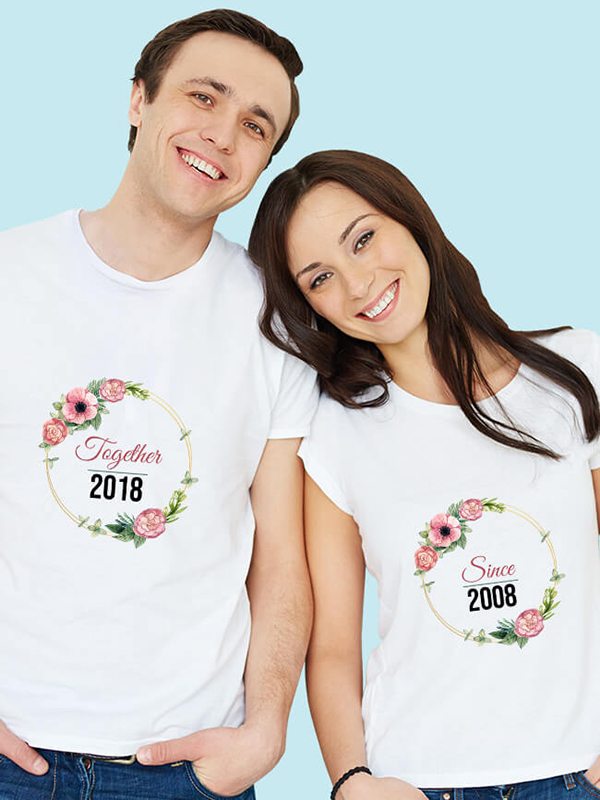 Couples T Shirt Together Since