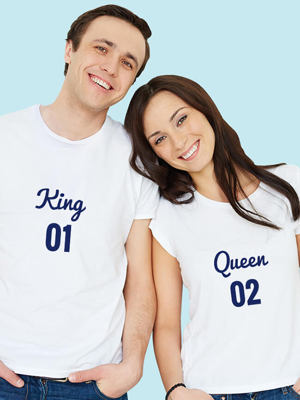 Couples T Shirts King Queen