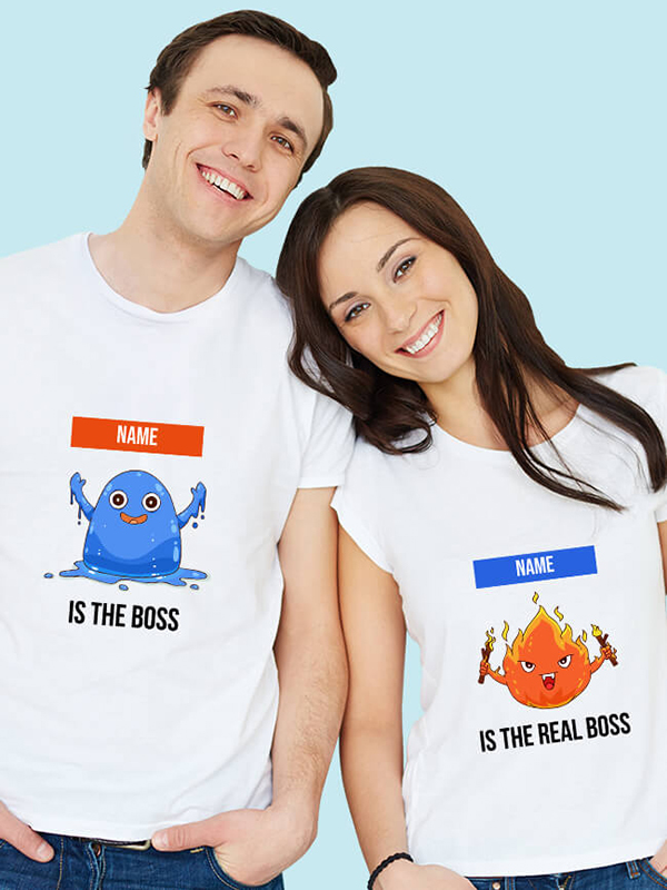 The Boss Real Boss Couples T Shirt
