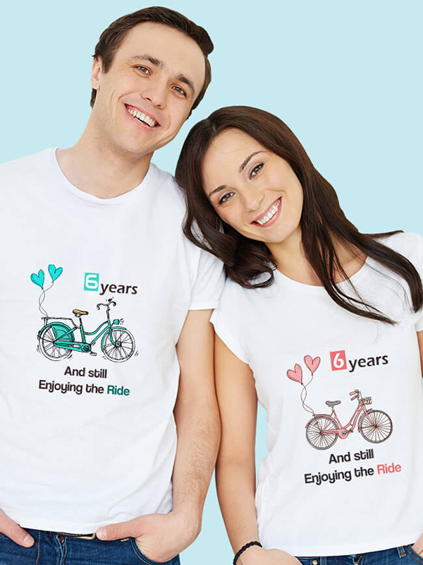 Anniversary Still Enjoying The Ride Couples T Shirt