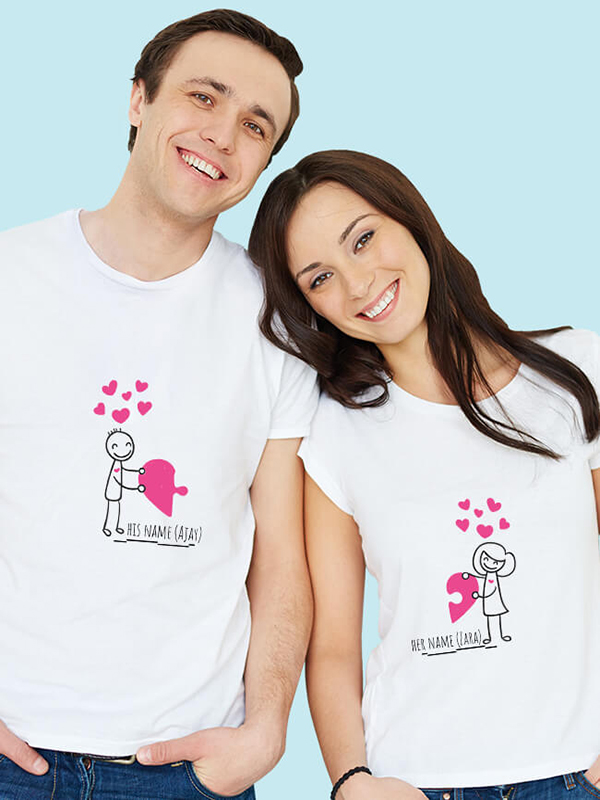 Love Puzzle Couples T Shirt
