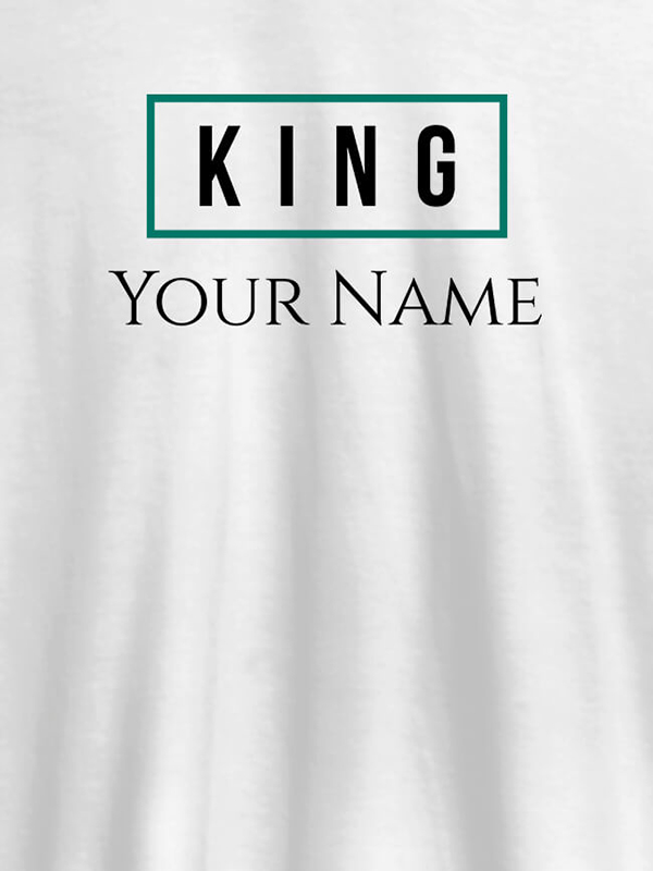 King Name Personalized Mens T Shirt