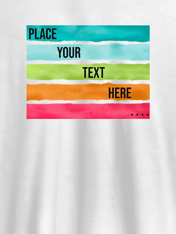 Watercolor T Shirt Printing With Name Personalised Mens Wear