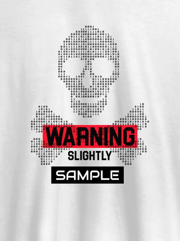 Danger Zone Warning Personalised Printed Mens T Shirt