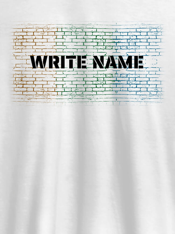 Graffiti Brick Wall T Shirt With Name Mens Wear