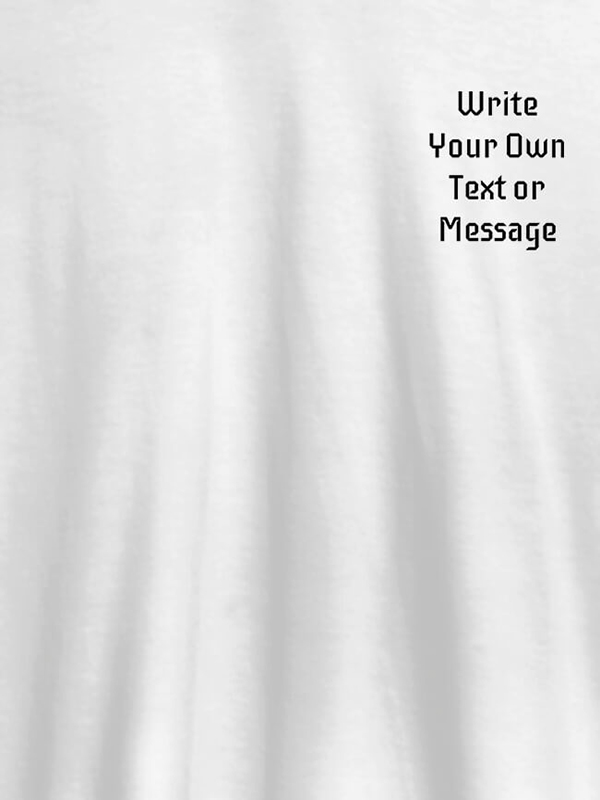 Pocket Text On Customized Mens T-Shirt