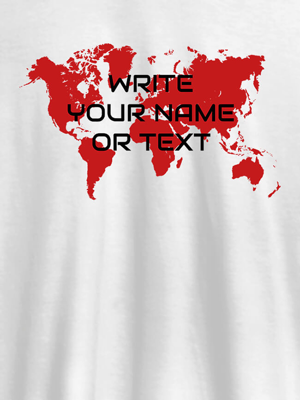 Write Your Name On Customized Men Tees