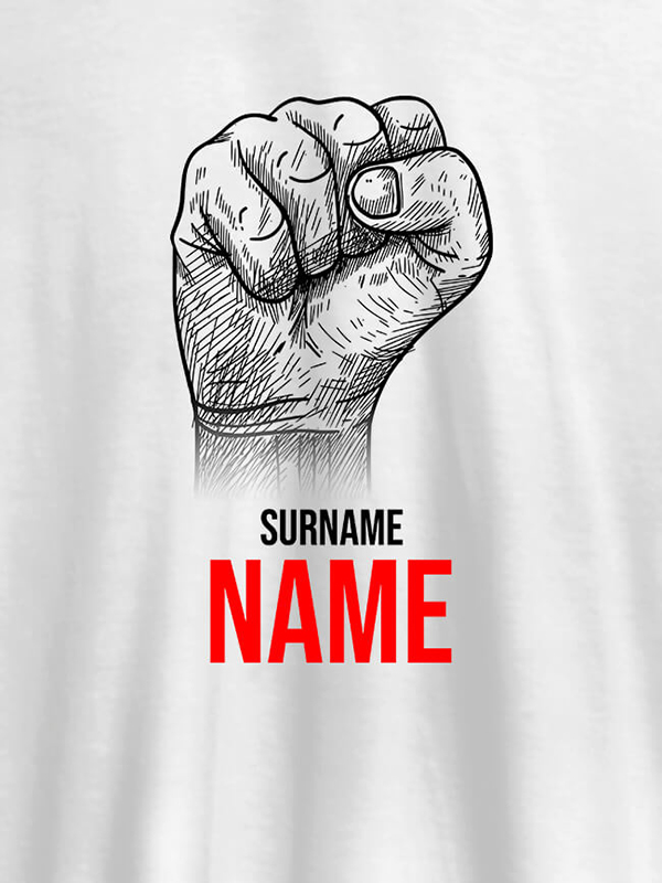 Rebel with Your Surname On Men T Shirts with Name, Text, and Photo