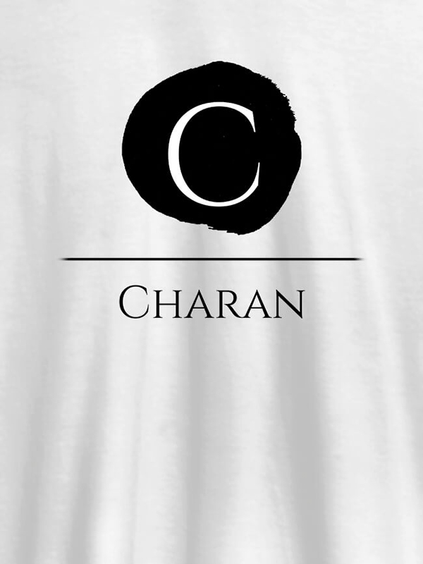 Alphabet with Name Design On Customized Tshirt for Men