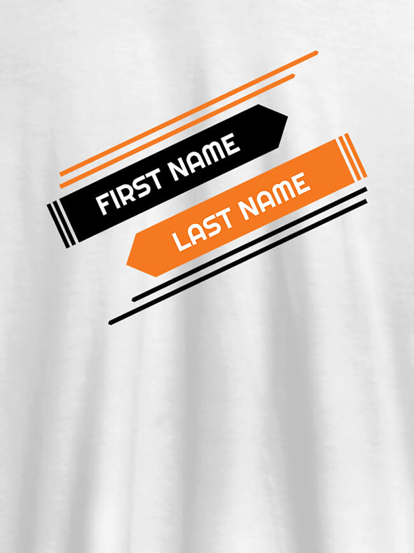 First Name and Last Name On Personalized Tees