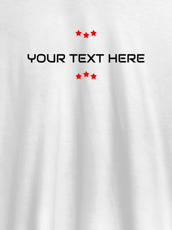 3 Stars with Your Name On Customized Mens T-Shirt