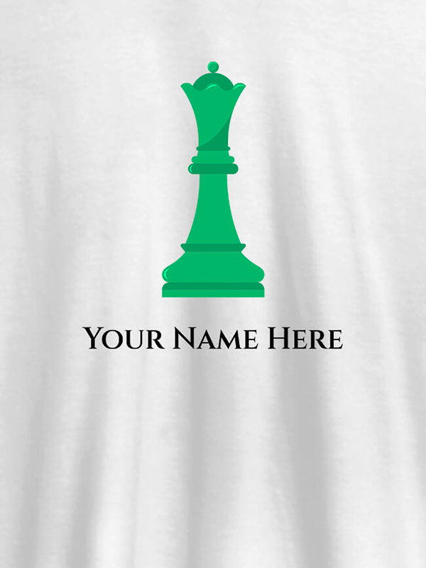 Chess King On T-shirts For Men with Name, Text and Photo
