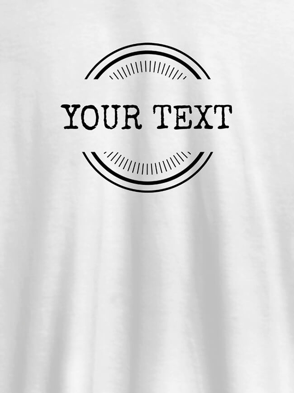 Stamp Theme with Your Name On Customized Men Tees