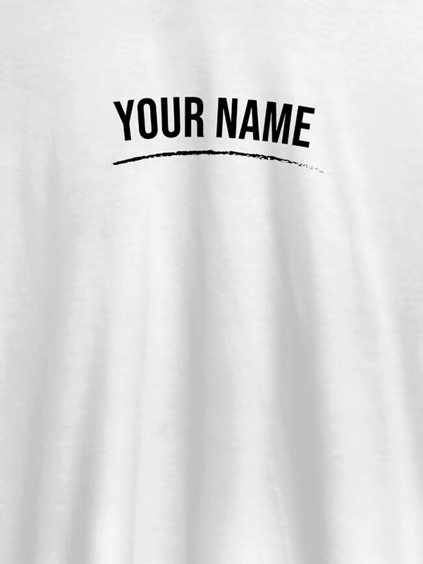 Signature Theme with Your Name On Customized Mens T-Shirt
