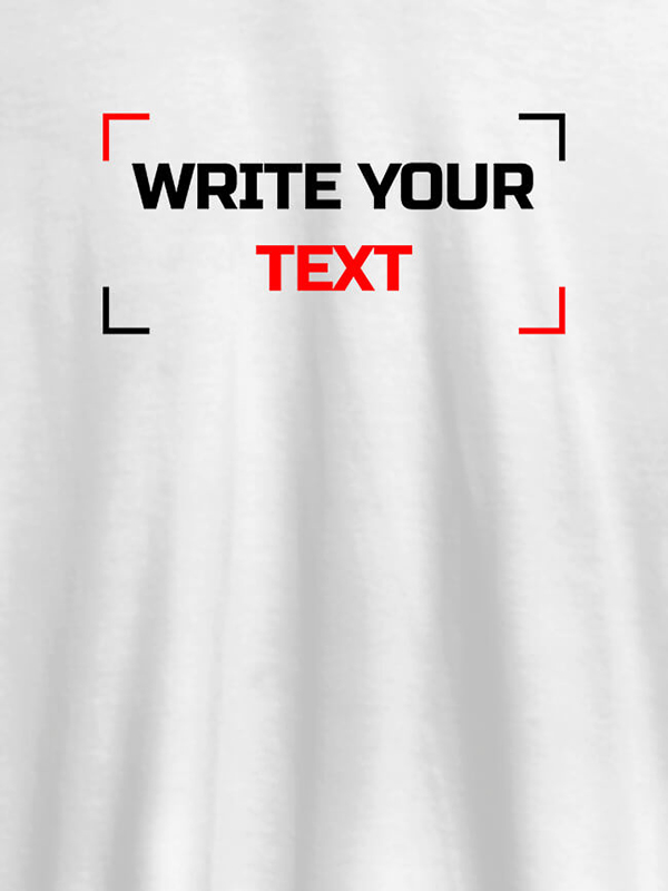 Write Your Text On T-shirts For Men with Name, Text and Photo