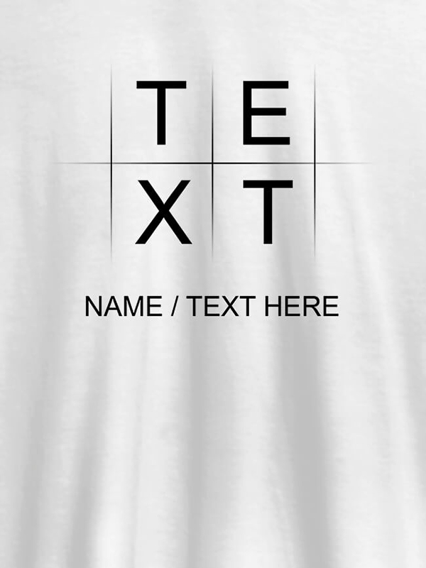 Write Your Name and Text On Personalized Tees