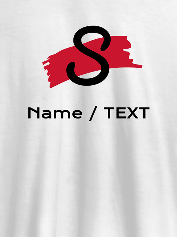 Paint Brush Theme with Initial and Name On Personalized T-Shirt