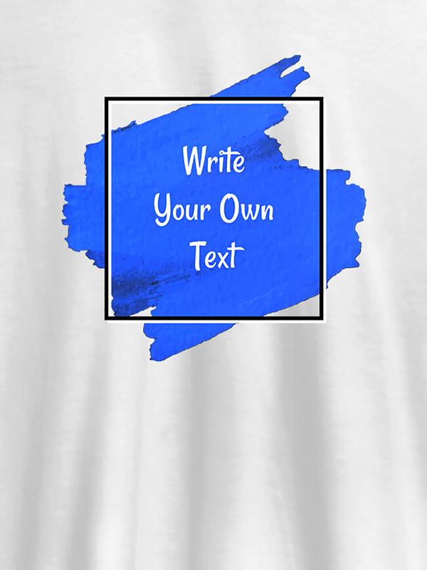 Splash Theme with your Name On T-shirts For Men with Name, Text and Photo
