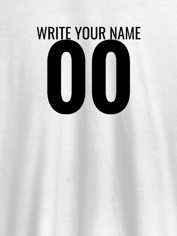 Name and Number On Customized Men Tees