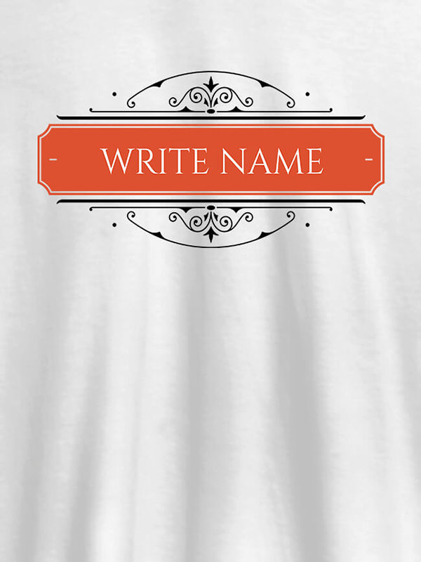 Write YourName On Customized Tshirt for Men