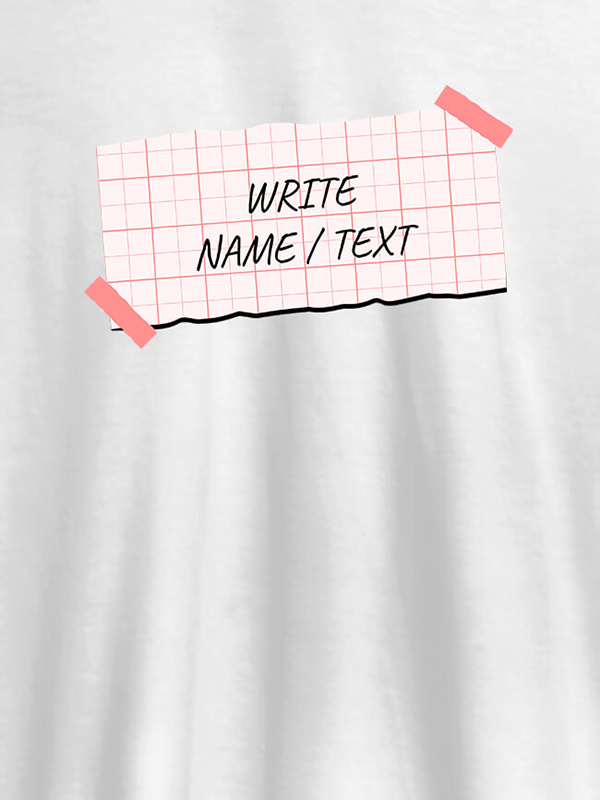 Paper Cutting with Name On T-shirts For Men with Name, Text and Photo
