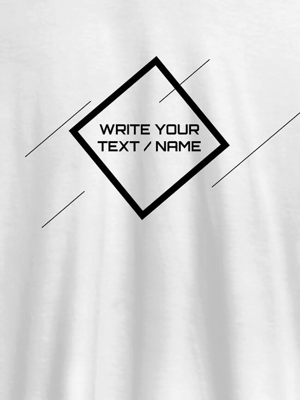 Diamond Shape with Your Name On Personalized Tees