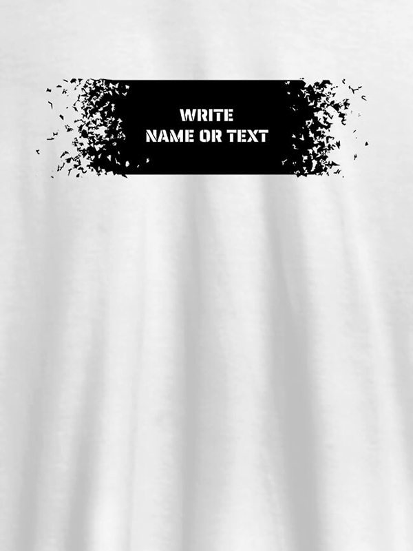Sprinkle Design with Name On T-shirts For Men with Name, Text and Photo