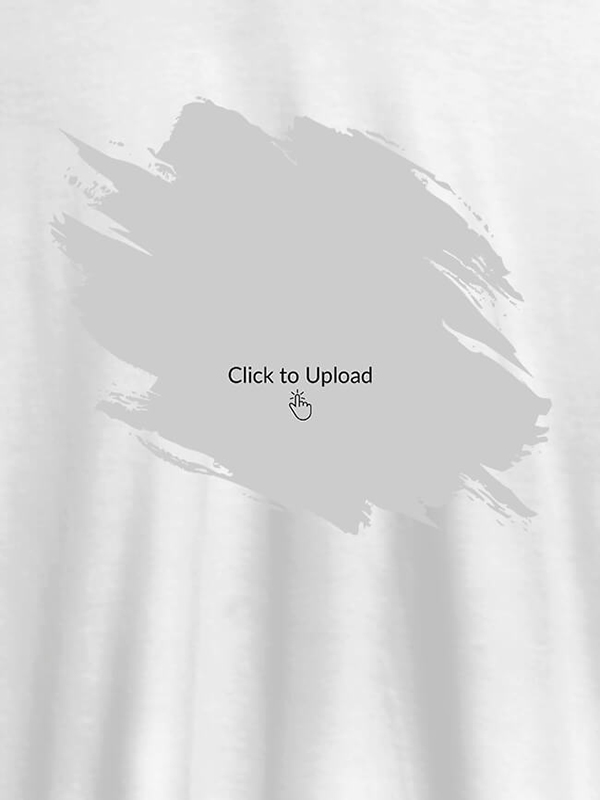 Your Photo in Grunge Shape On T-shirts For Men with Name, Text and Photo