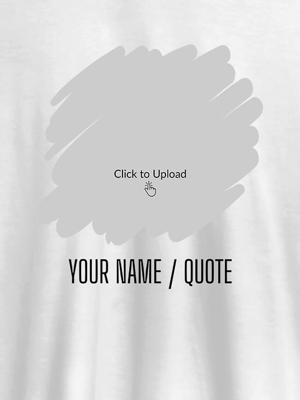Your Photo in Circle Grunge Shape On Personalized Tees