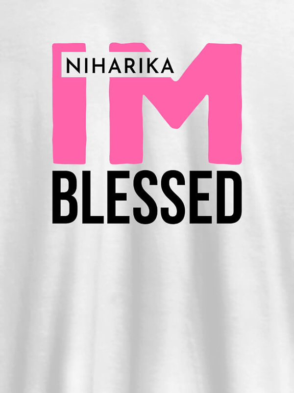 I Am Blessed Personalised Girl T Shirt