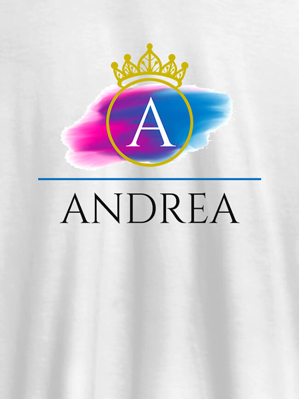 Personalised Womens T Shirt Initial On Crown