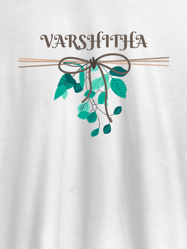 Personalised Womens T Shirt Name With Knot Design