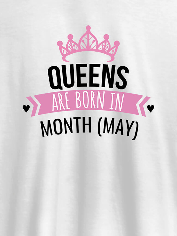 Queens Are Born In January Personalised Womens T Shirt With Name