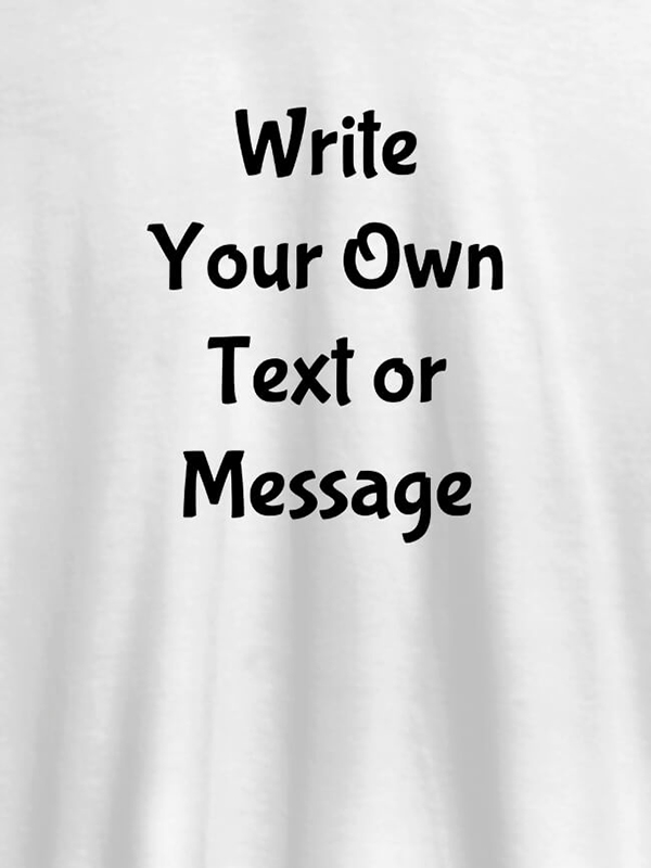 Pocket Text On Customized Women T-Shirt